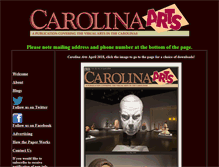Tablet Screenshot of carolinaarts.com